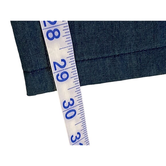 Tincati Milano Mens Italian Cotton Chambray Trouser Size 40 Blue Tailored Luxury - Picture 8 of 9